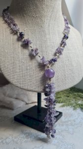 vintage amethyst necklace