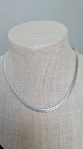 collier en argent 925 maille plate