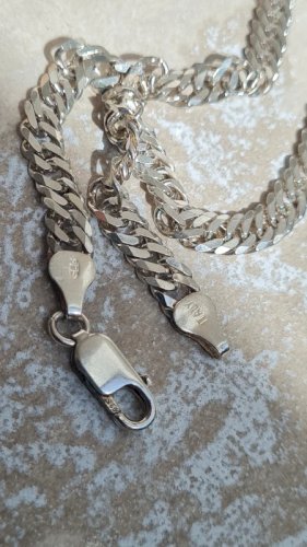 collier en argent 925 maille plate