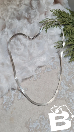 collier en argent 925 maille plate