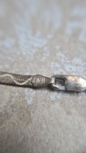 collier en argent 925 maille plate