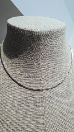 Collier en argent maillons plats