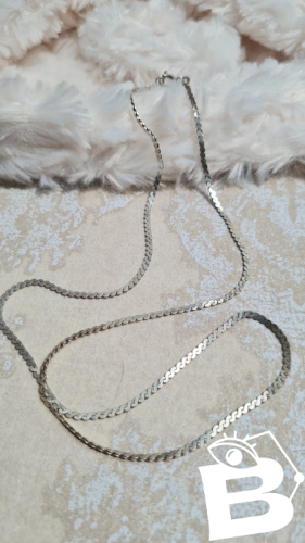 Collier en argent maillons plats