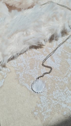 collier en son pendentif vierge Marie - ras de cou argent 925