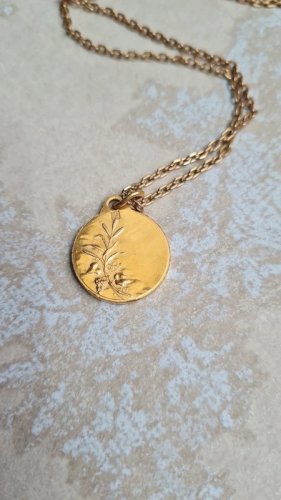 Collier et médaille de jésus signée Lasserre - en plaqué Or (Fix et Galy )