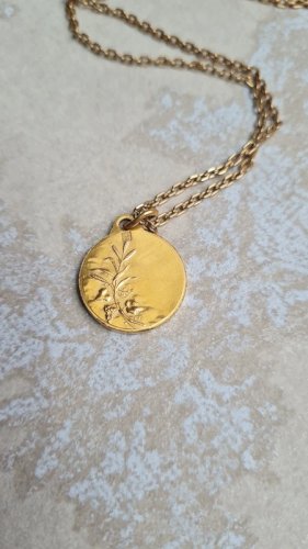 Collier et médaille de jésus  signée Lasserre - en plaqué Or (Fix et Galy )