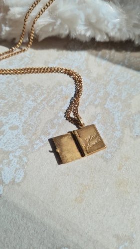 Collier et pendentif plaqué or ( livret Je TAime )
