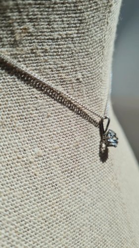 collier et pendentif Solitaire en argent