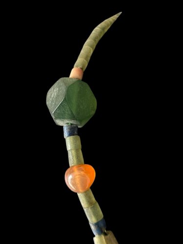 Collier ethnique vintage lapis Lazuli unisexe Pierres afghan