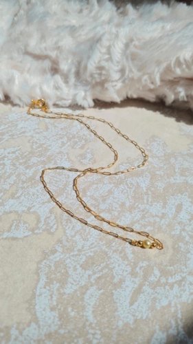 Collier fantaisie très fin doré