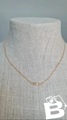 Collier fantaisie très fin doré