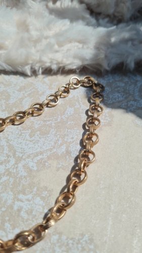 Collier grosse mailles signé SL - bijou pas en or