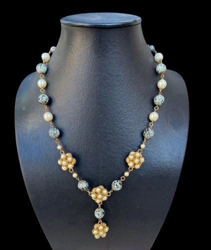 Collier Haute Couture Vintage Fashion Perles CIS Cissy Zoltowska Mid Century