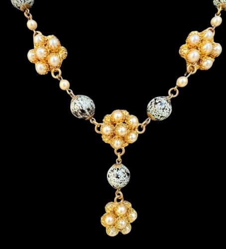 Collier Haute Couture Vintage Fashion Perles CIS Cissy Zoltowska Mid Century