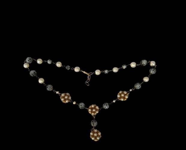 Collier Haute Couture Vintage Fashion Perles CIS Cissy Zoltowska Mid Century