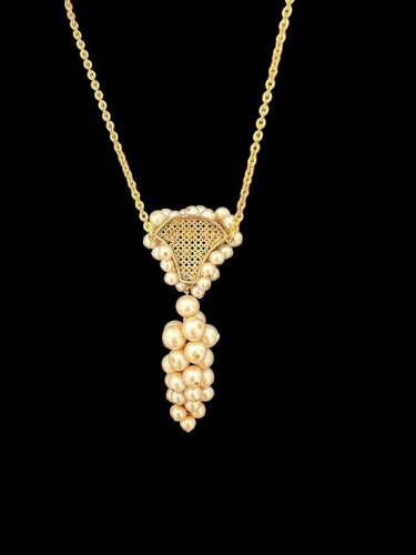 Collier Haute Couture Vintage Fashion Perles Grappe Louis Rousselet 1930/1950