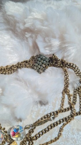Collier long ancien - perles boréales