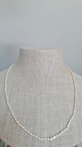 Collier long perles véritables deau douce