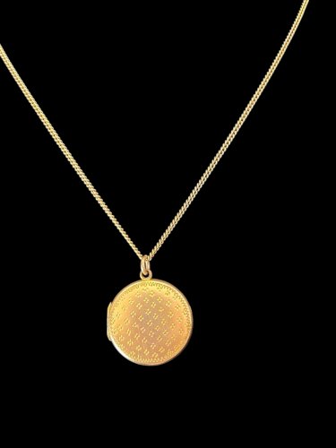 collier Médaillon souvenir XIXe siècle Ancien Charme  Amour Antic Locket