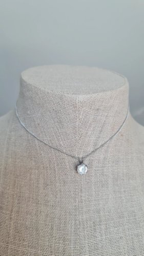 collier Murat et pendentif Solitaire en argent ancien
