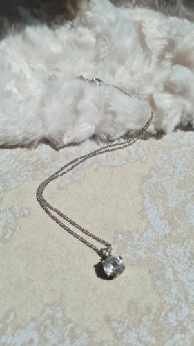 collier Murat et pendentif Solitaire en argent ancien
