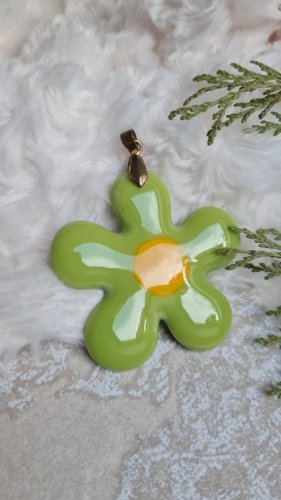 Collier oversize fleur style sixties