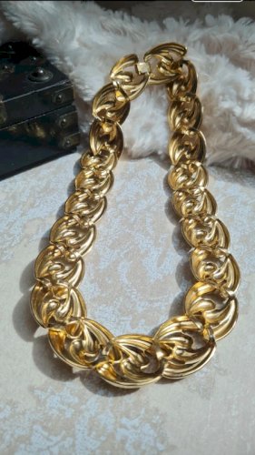 collier Oversize - ras de cou - vintage- collier fantaisie