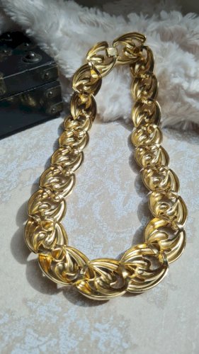 collier Oversize - ras de cou - vintage- collier fantaisie