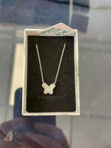 Collier papillon argent