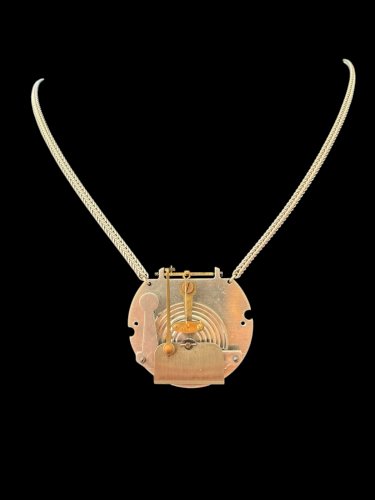 Collier pendentif, Bijoux de créateur design Brutalist vintage ancien Modernist