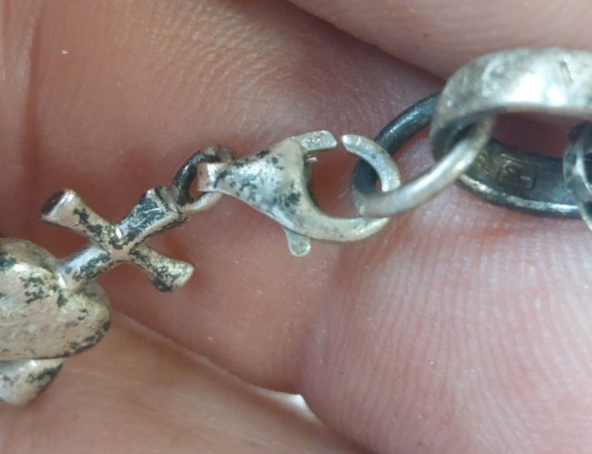 Collier + pendentif croix camarguaise, Thomas Sabo, en argent massif