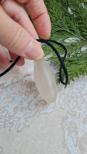 collier - pendentif flacon de parfum - fiole en verre