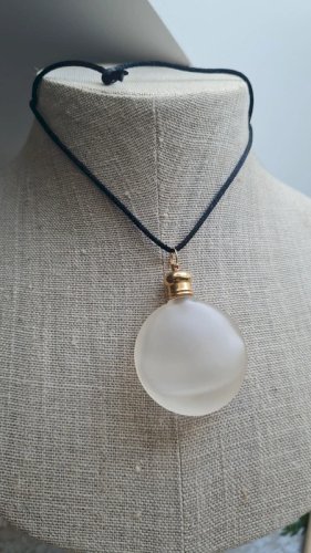 collier - pendentif flacon de parfum - fiole en verre