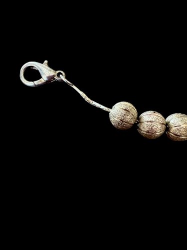 Collier perles en Chute Graduée metal argenté vintage Chic Elegant Classique