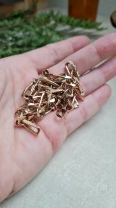 vintage Figaro chain gold-plated necklace