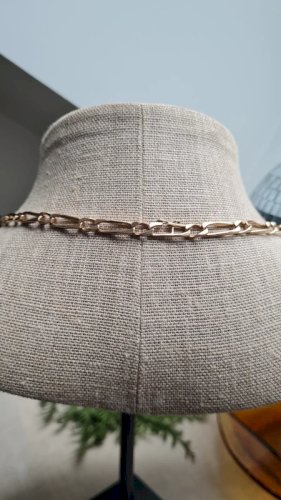 collier plaqué or- maille Figaro vintage