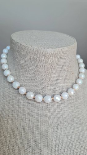 Collier -ras de cou - ancien - collier fantaisie en verre multi-facettes