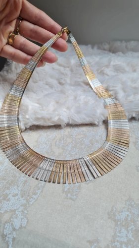Collier - ras de cou Cléopâtre tricolore argent 925 Italie