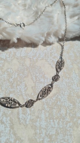 Collier - ras de cou en argent filigrane ancien