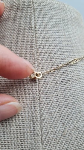 Collier- ras de cou filigrane  plaqué or  années 20-30