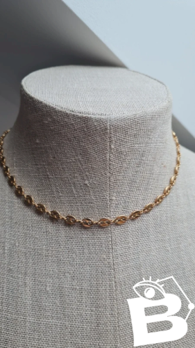 Collier - ras de cou grains de café