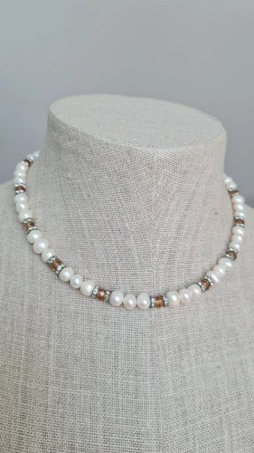 Collier - ras de cou  perles deau douce vintage