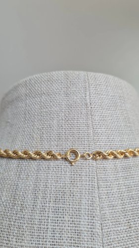 collier - ras de cou- plaqué or - collier torsadé