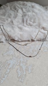 Vintage choker necklace with sapphire.
