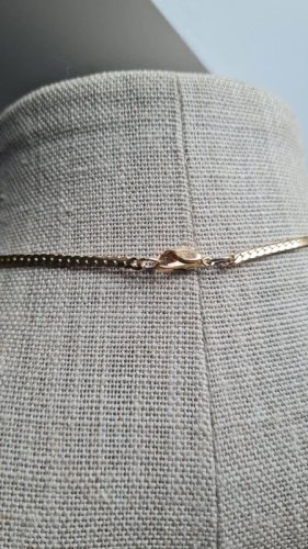 Collier -ras de cou vintage avec strass et saphir bleu lagon