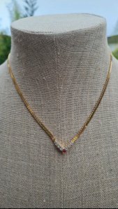 Vintage rhinestone choker necklace