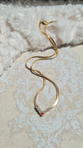Collier -ras de cou vintage avec strass