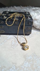 collier - ras de cou - vintage- collier fantaisie avec strass