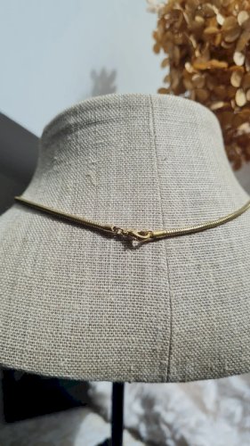 collier - ras de cou - vintage- collier fantaisie avec strass