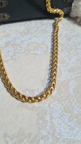 collier - ras de cou - vintage- collier fantaisie doré